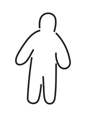 Bir cinayet kurbanının tebeşir çizimi. - Dedektif. Düz vektör clipart, izole edilmiş arkaplan ile illüstrasyon.