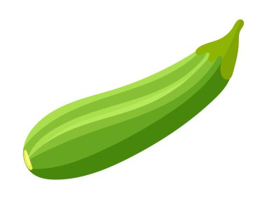 Kabak çorbası. Düz vektör clipart, izole edilmiş arkaplan ile illüstrasyon.