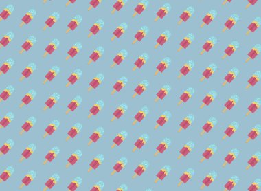 Dondurma kusursuz desen, vektör