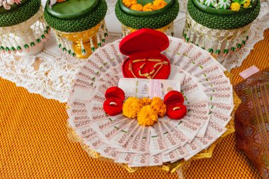 Geleneksel düğün hediyesi tepsisi