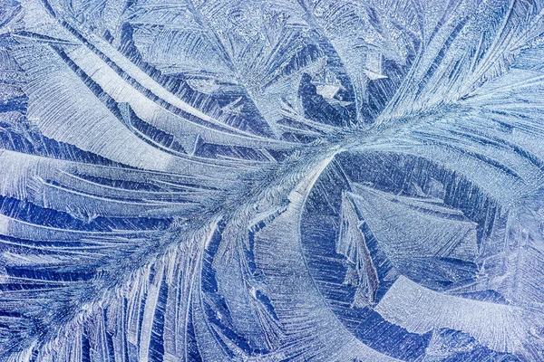 車に霜の霜パターン ストックフォト