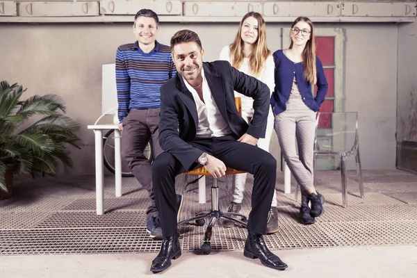 Portrait of a group of young businesspeople — Stock Photo, Image