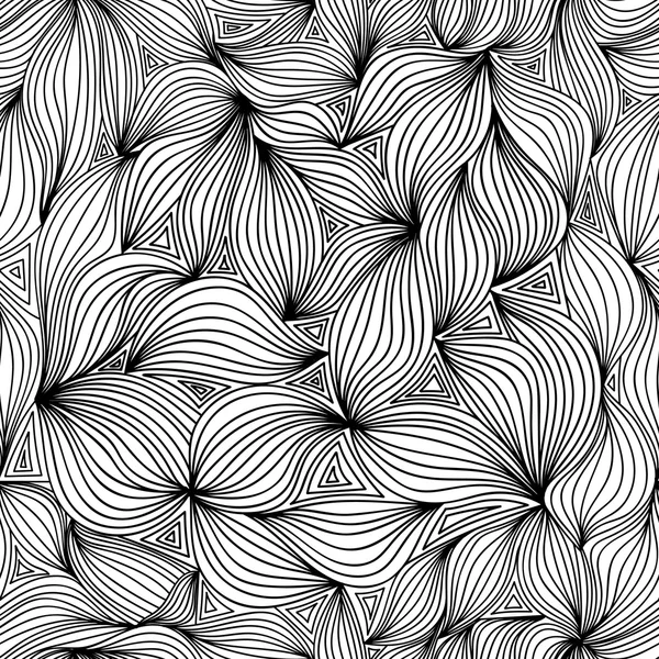Zentangle style seamless pattern. — Stock Vector
