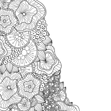 Zentangle tarzı davetiye.