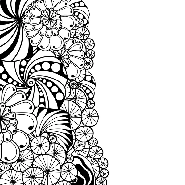 Card de invitație stil Zentangle . — Vector de stoc