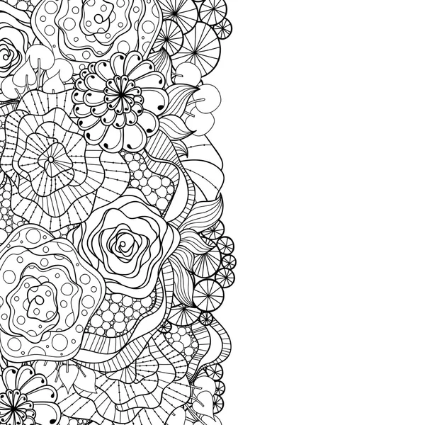 Biglietto d'invito in stile Zentangle . — Vettoriale Stock