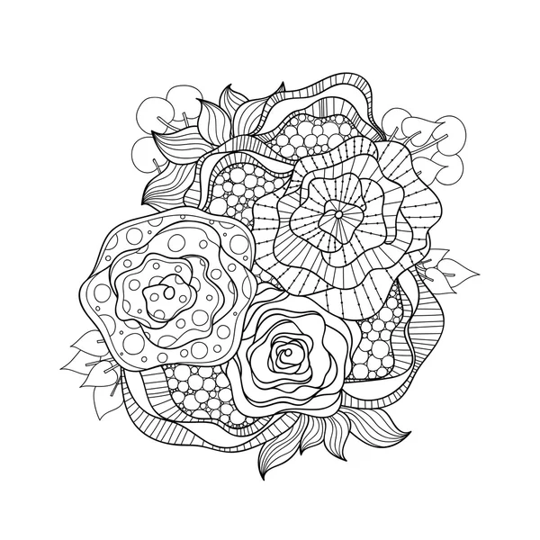 Doodle sanat çiçek.