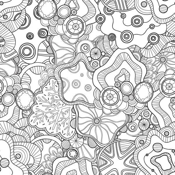 Modèle sans couture vectoriel doodle — Image vectorielle