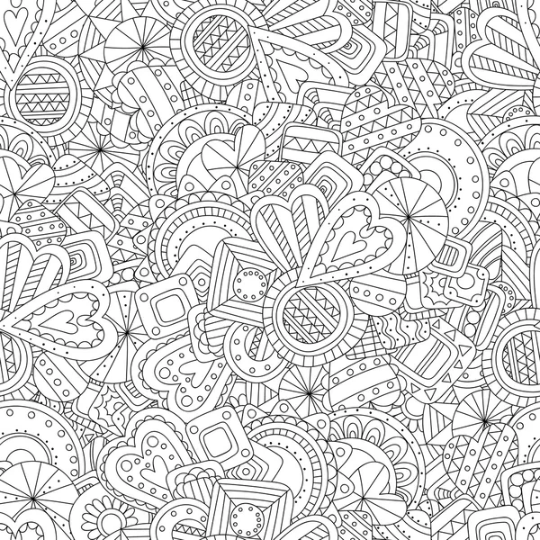 Vektör doodle dalgalı seamless modeli.