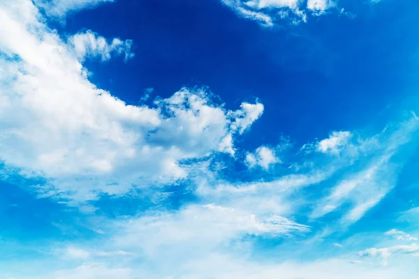 Atmosfera Cielo Blu Con Nube Bianca Ozono Tempo Brillantemente Ossigeno — Foto Stock