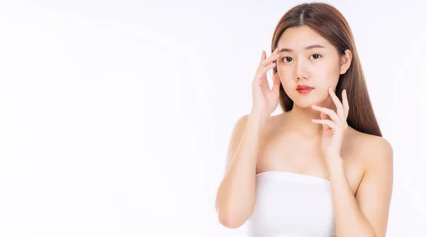 Güzellik Kozmetik Sağlıklı Tedavi Cilt Bakımı Kaplıca Konsepti Asyalı Genç — Stok fotoğraf
