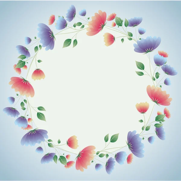 Güzel vektör çelenk çiçek