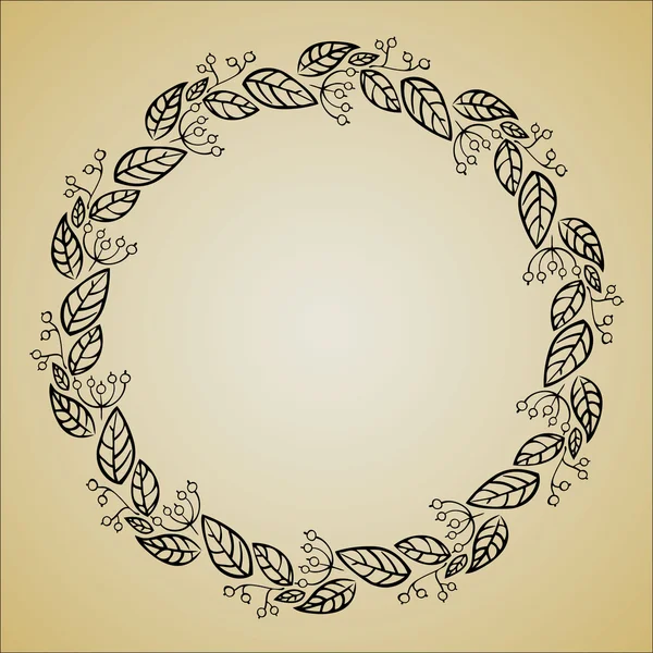 Siyah çiçek Vintage çelenk