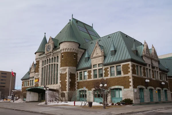 Quebec, Kanada - 03 Şubat 2016: Gare du Palais görünüm Queb