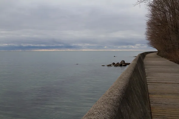 Caminho no lago Ontário, Ilhas Toronto . — Fotografia de Stock