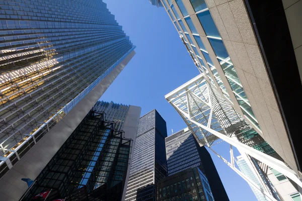 Toronto, Kanada - 30 Ocak 2016: Downtown Toronto gökdelenler