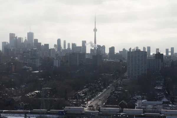 Toronto, Canadá - 30 de janeiro de 2016: vista panorâmica de Toronto da Casa Loma — Fotografia de Stock