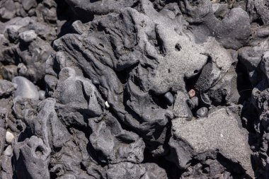soyut vik beach İzlanda volkanik kaya oluşumu