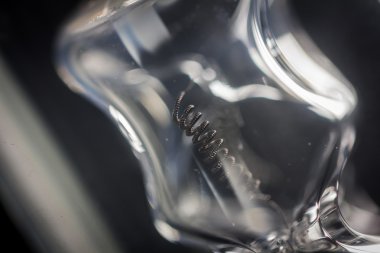 bir ampul detayını makro