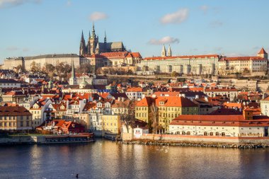 Prag Kalesi vitus Katedrali Nehri vltava görüntülemek