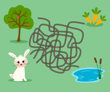 Bunny havuç için yollar arıyor