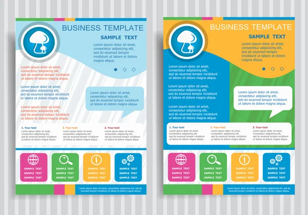 Mantar simge vektör broşür afiş tasarım düzeni şablonu