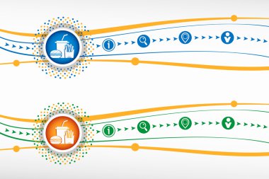 Arka plan afiş, web, site, tasarım, şeytan için simgesine Fast food