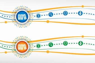 Banner, web, site, tasarım için arka planda Bağlayıcılar vektör simgesi,