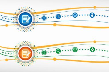  Banner, web, site, tasarım, adve için arka planda belge simgesi