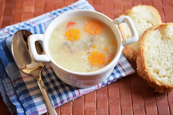 fish soup with carrot