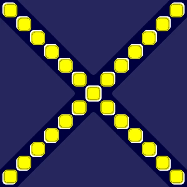 Πέρασμα γραμμές με κίτρινο τετράγωνα ετικέτα — Διανυσματικό Αρχείο
