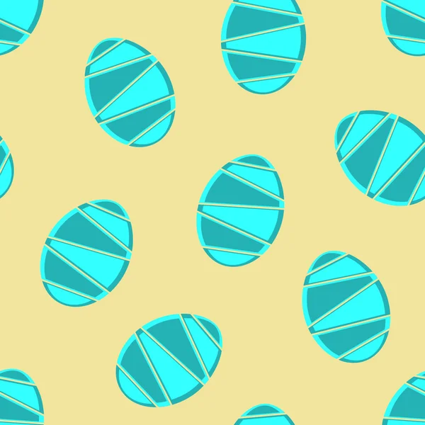 Mint skivad påsk ägg seamless mönster — Stock vektor