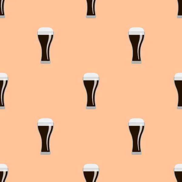 Γυαλιά σκούρο μπύρα χωρίς ραφή πρότυπο — Διανυσματικό Αρχείο