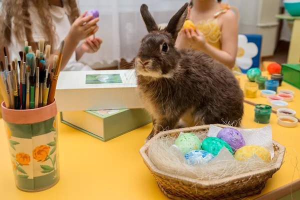  Paskalya tavşanı masaya oturur