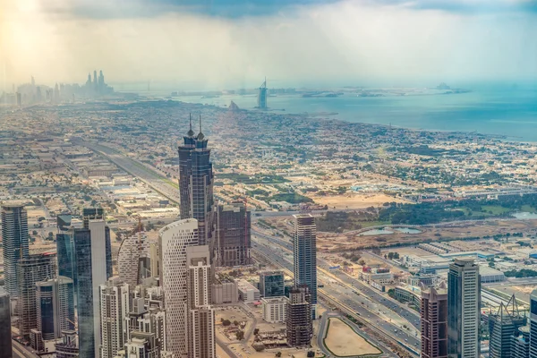 Vista aérea do Dubai (Emirados Árabes Unidos ) — Fotografia de Stock