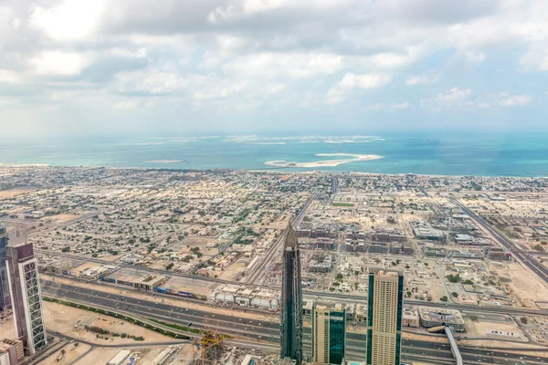 Vista aérea do Dubai (Emirados Árabes Unidos ) — Fotografia de Stock