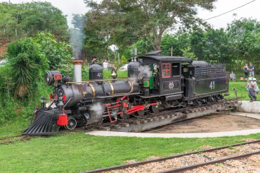 Tiradentes, bir Sömürge şehir Old May Smoke tren