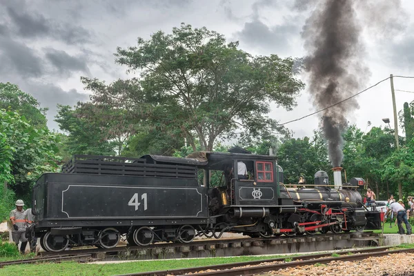 Old train (Maria Fumaca) in Tiradentes, a Colonial city — Stock Photo, Image