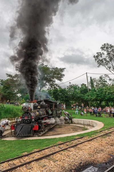 Old train (Maria Fumaca) in Tiradentes, a Colonial city — Stock Photo, Image