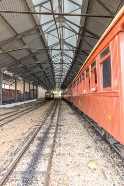 Saint John Del Rei tarihi şehirde eski tren 