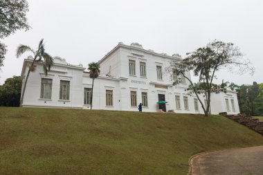 Facade of Vital Brazil Building in Butantan Institute clipart
