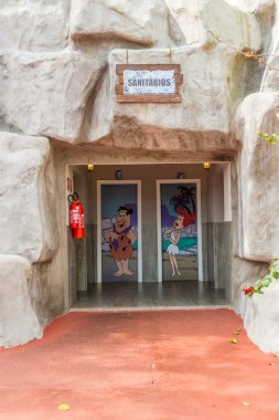 Fred ve Wilma Flintstone Bathhroon resim 