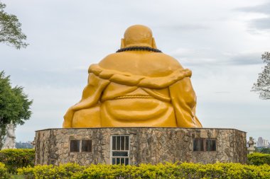 Budist tapınağı ile dev Buda heykeli Foz Iguacu