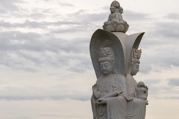 Statue of a Chinese warrior at the Buddhist temple complex in Foz do Iguazu, Brazil