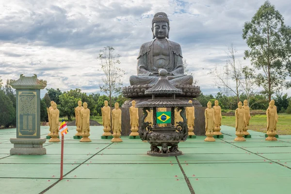 Templo Budista Con Estatua Gigante Buda Foz Iguacu Brasil — Foto de Stock