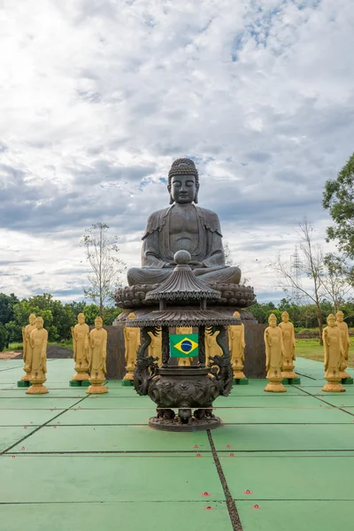 Estatua Buda Amuleto Religión Budista Templo Foz Iguacu Brasil — Foto de Stock