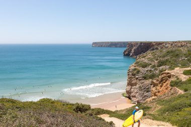 Portekiz Algarve bölgesinin Beliche beach. 