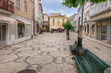Sokaklar ve cepheler Aveiro, Portekiz.