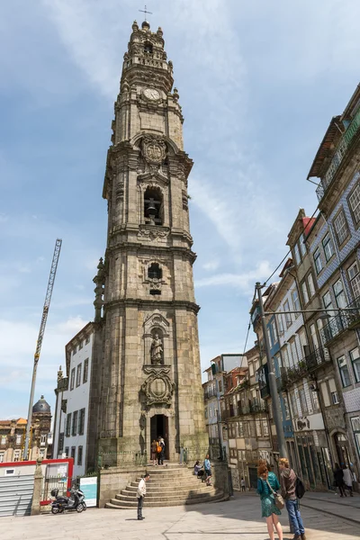 A Torre dos Clerigos, no Porto — Fotografia de Stock