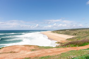 Beach Nazare, bir sörf cenneti kasaba - Nazare, Portekiz